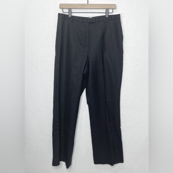 Pendelton Black 100% Virgin Wool Trouser Pants Made in USA Size 12P - Picture 1 of 8